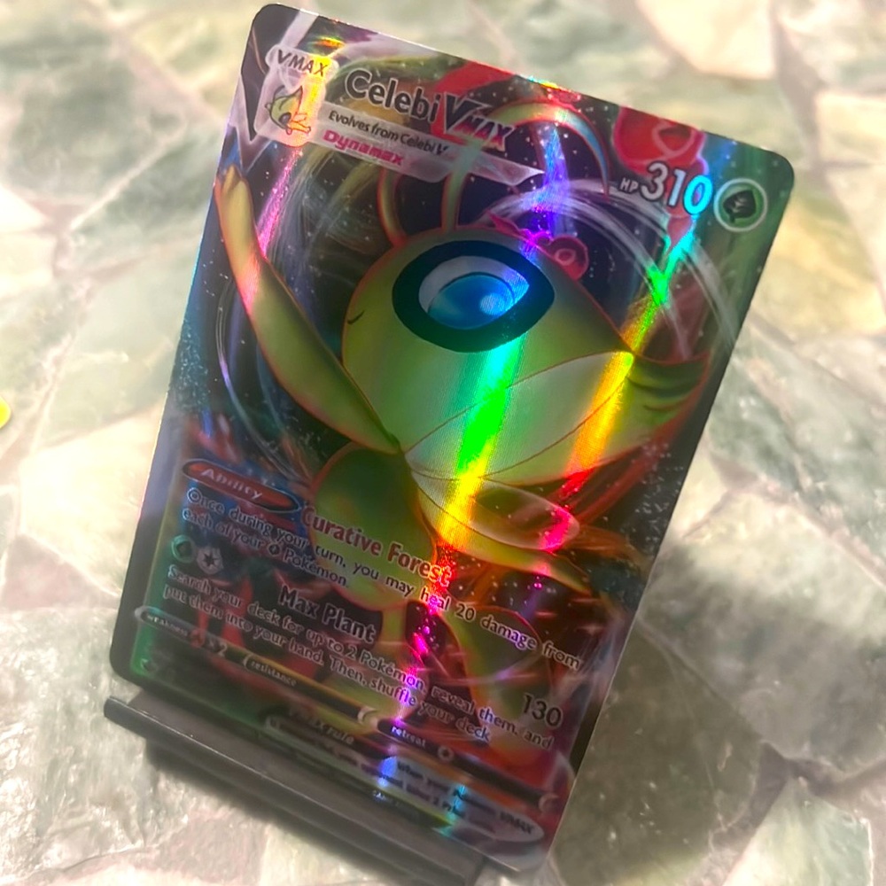 🔥Pokémon TCG Celebi VMAX Chilling Reign 008/198 Holo Ultra Rare